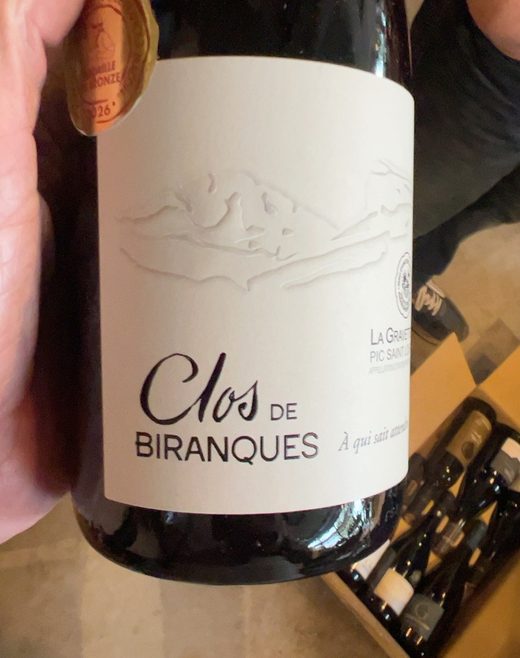 Fles Clos de Biranques van La Gravette de Corconne