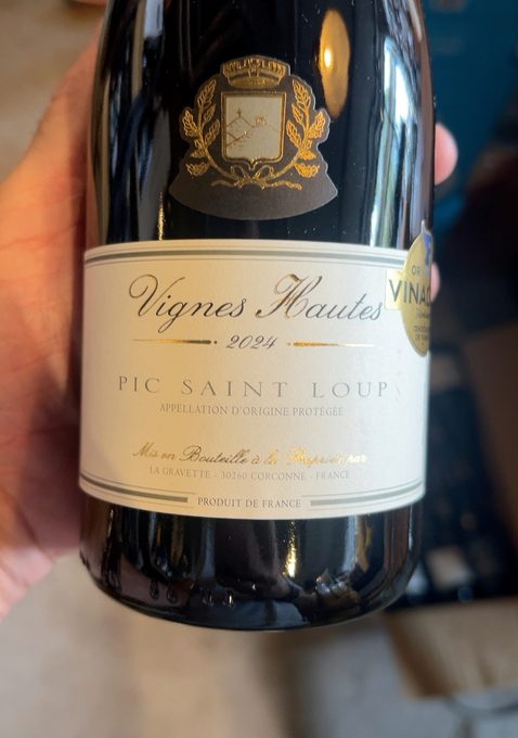 Fles Vignes Hautes van La Gravette de Corconne